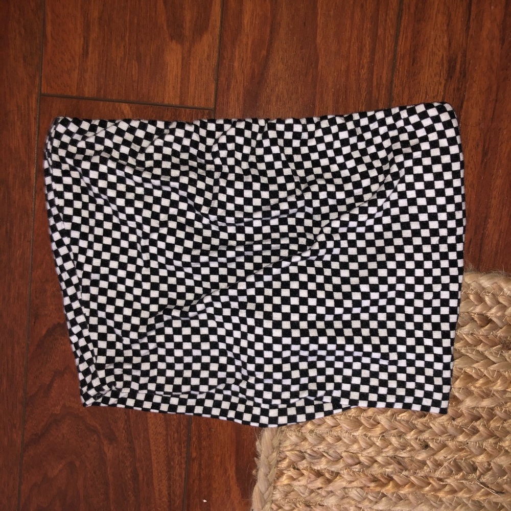 Mystique Boutique checker tube top